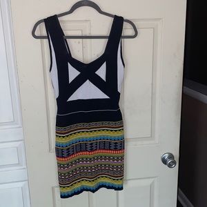 Sexy multicolored mini dress